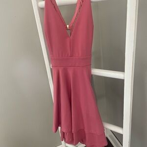 Pink mini dress-formal